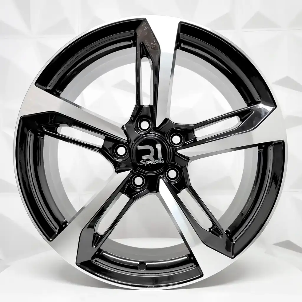 RIN 17X7.5 5-112 R1 SPORT DX219 BLACK MACHINE FACE ET40 CB66.45