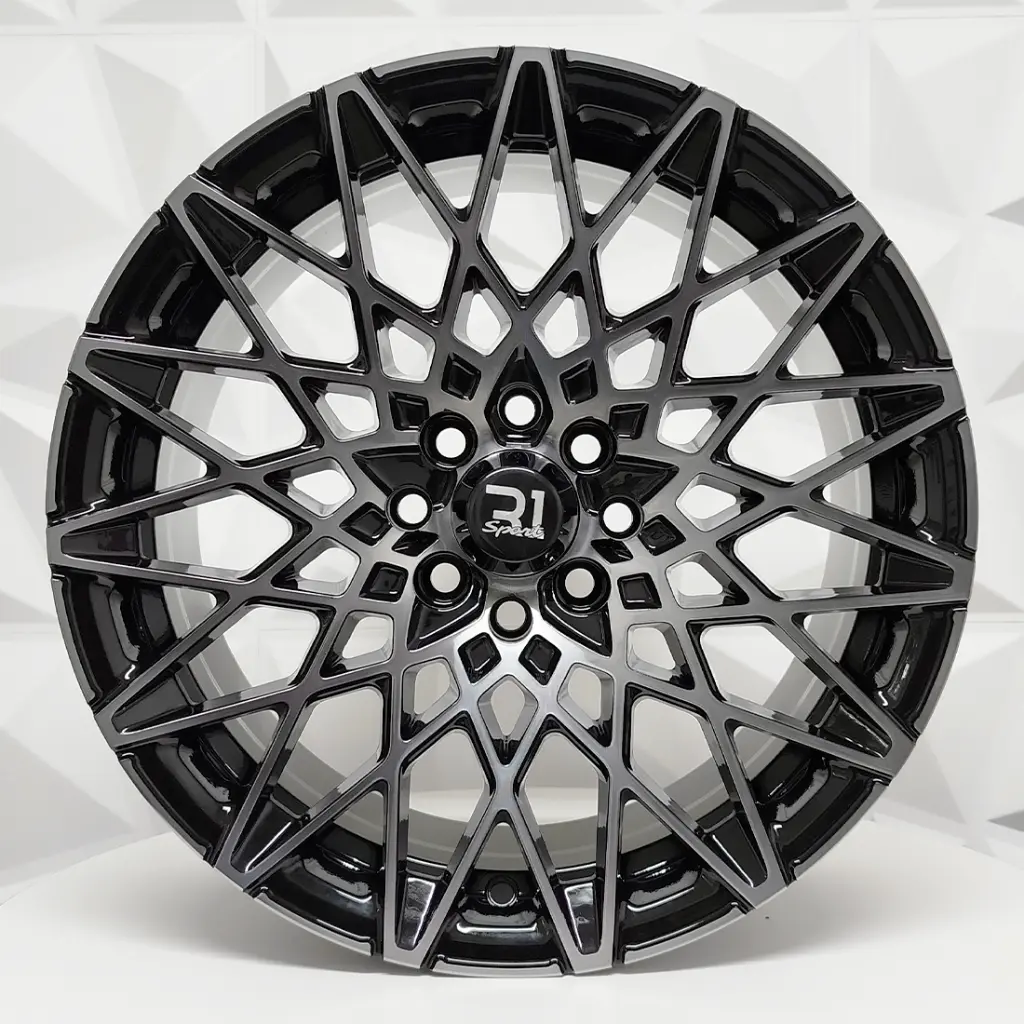 RIN 16X7.5 4-100/108 R1 SPORT LG22 BMF+BLACK CLEAR BLACK COATING ET33 CB67.1