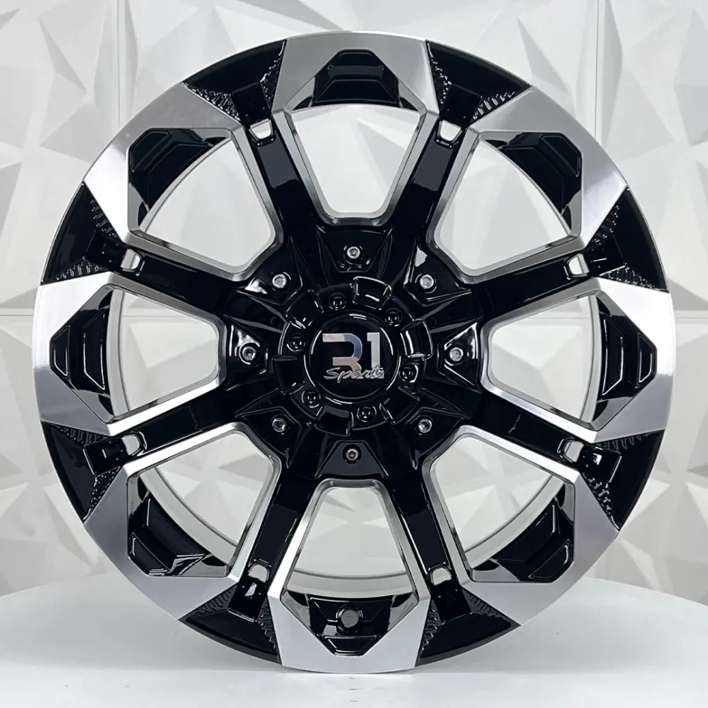 RIN 15X8 6-139.7 R1 SPORT 2030 BLACK MACHINE FACE ET0 CB110 