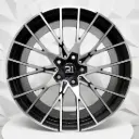 RIN 19X9.5 5-120 R1 SPORT 9374R BLACK MACHINED FACE ET40 CB72.6