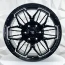 RIN 18X9 6-139.7 R1 SPORT F8749 BLACK+MILLING ET12 CB106.1