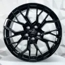 RIN 18X8 5-112 R1 SPORT F8760 FULL GLOSS BLACK ET45 CB66.45