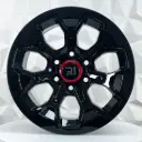 RIN 17X9 6-139.7 R1 SPORT QC1858 BLACK ET0 CB106.1
