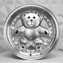 RIN 15X8 4-100/4-114.3 R1 SPORT L1770 SILVER ML CHROME RIVETS ET25 CB73.1