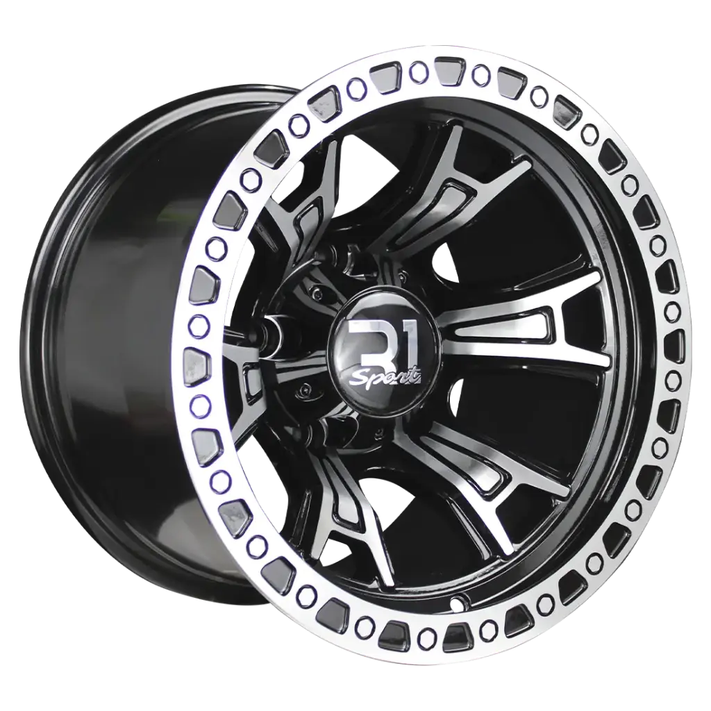 RIN 15X10 5-127 R1 SPORT F5330 BLACK MACHINE FACE ET-44 CB83