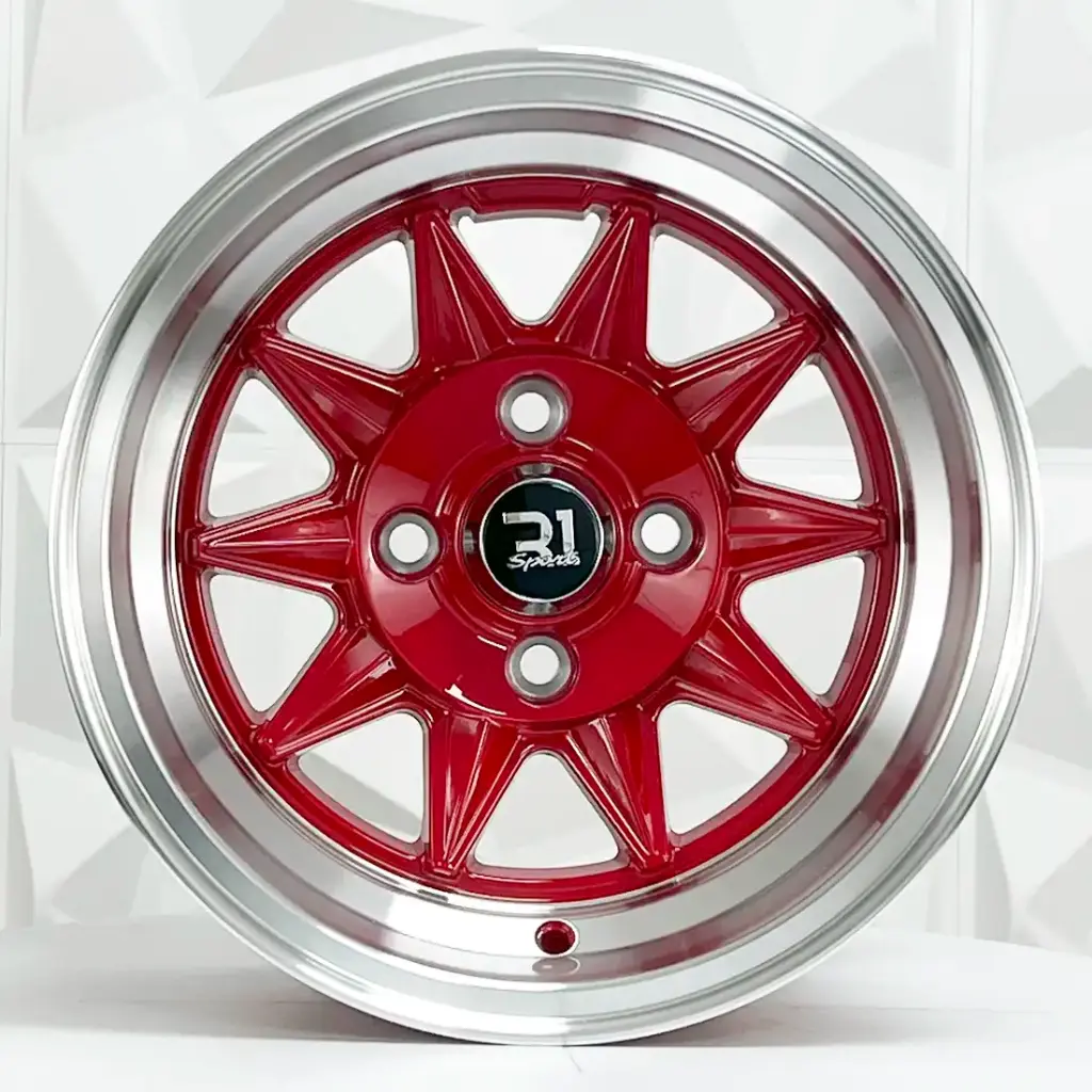 RIN 13X7 4-100 R1 SPORT 39020 RED MACHINE LIP ET-7 CB73.1