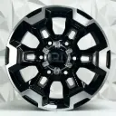 RIN 15X7 6-139.7 R1 SPORT JCW51 BLACK MACHINE FACE ET25 CB106.1