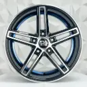 RIN 15X7 4-100 R1 SPORT 5053 MBL-BLUE+UNDERCUT* ET25 CB73.1