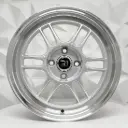 RIN 15X7 4-100 R1 SPORT DX603 SILVER MACHINE LIP ET35 CB73.1