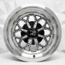 RIN 15X8 5-114.3 R1 SPORT JCW266 BLACK MACHINE FACE MACHINE LIP ET-10 CB83