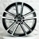RIN 22X10 5-130 R1 SPORT H3081F BLACK MACHINE FACE ET48 CB71.6