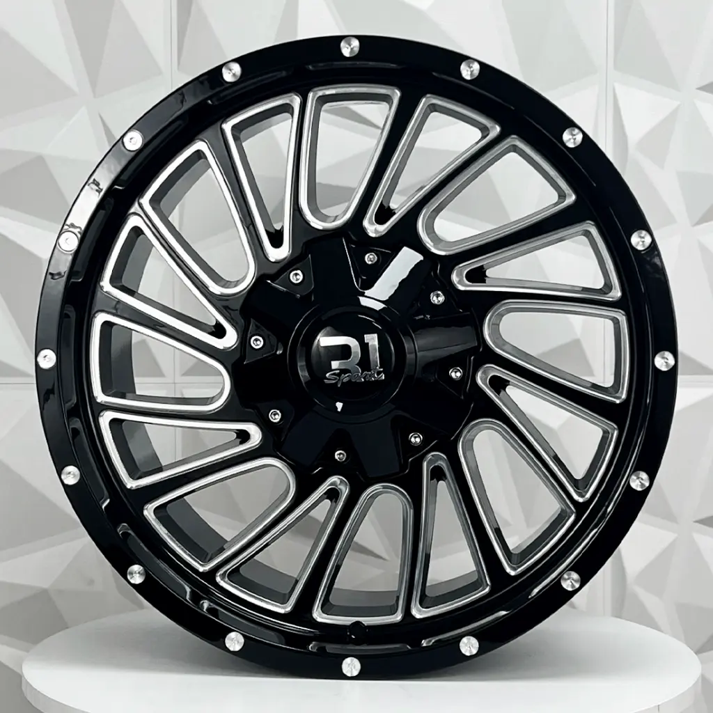 RIN 20X12 6-135/139.7 R1 SPORT 881 GLOSS BLACK MILLED ET-51 CB108